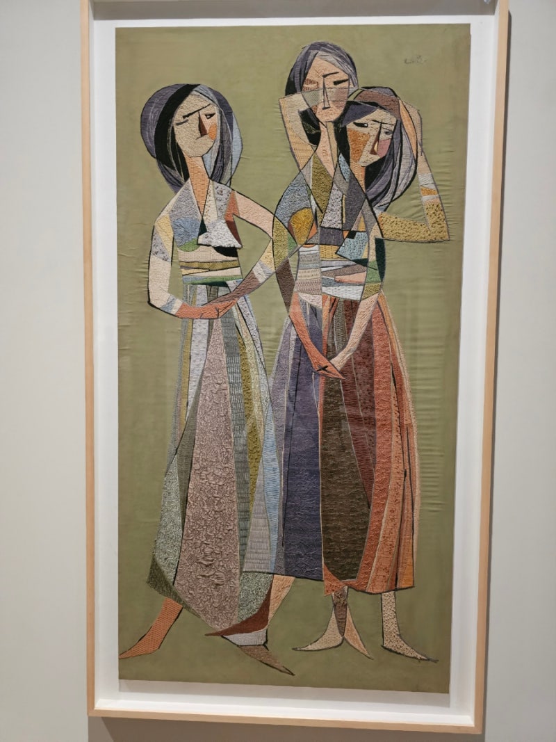 국립현대미술관 덕수궁 - 한국 근현대 자수 : 태양을 잡으려는 새들 : 네이버 블로그, image size:800x1067