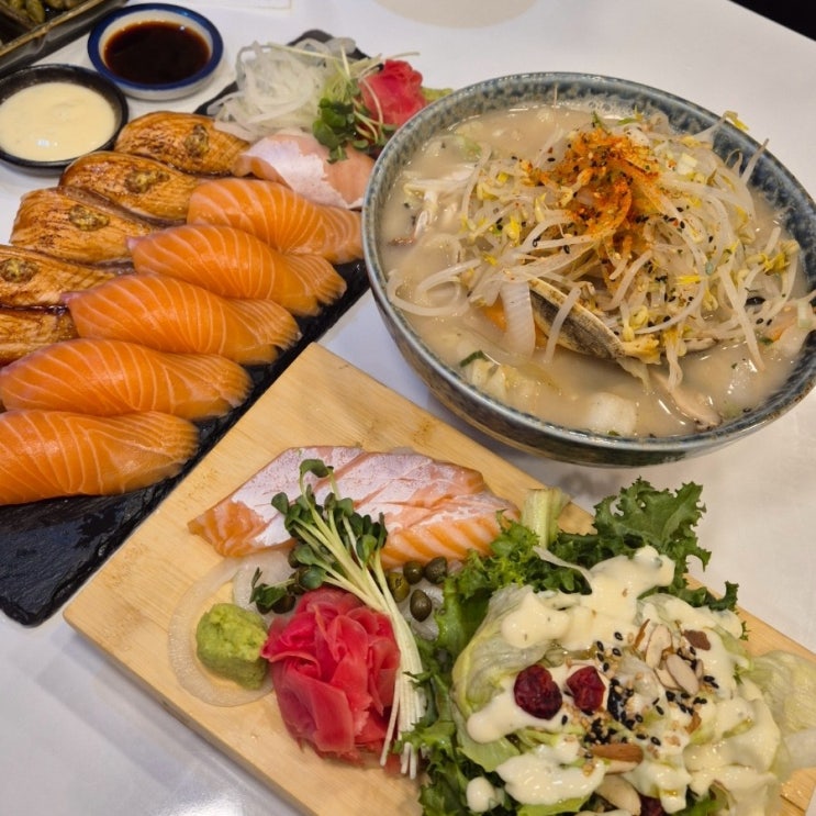  김해대청맛집 두툼한 연어초밥이 맛있는 하라식당