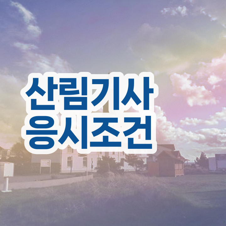  산림기사 필기 과목 산림기사 자격요건 인강으로 반 년만에 준비한 노하우