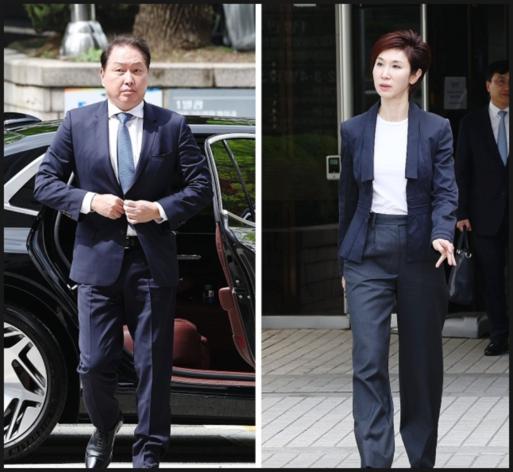 항소심 법원 "최태원, 노소영에 1조3천800억원 재산분할" 항소심 법원 "최태원, 노소영에 1조3천800억원 재산분할"