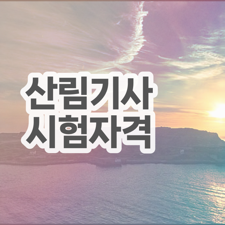  산림기사 관련학과 산림기사 응시조건 집에서 온라인으로 단기간에 준비한 후기