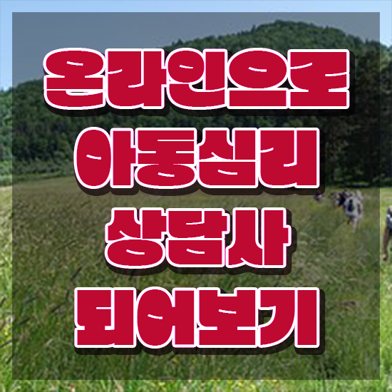 대전 아동심리상담 센터 , 아동심리상담사 자격증 합격한 전략 요약해봤어요
