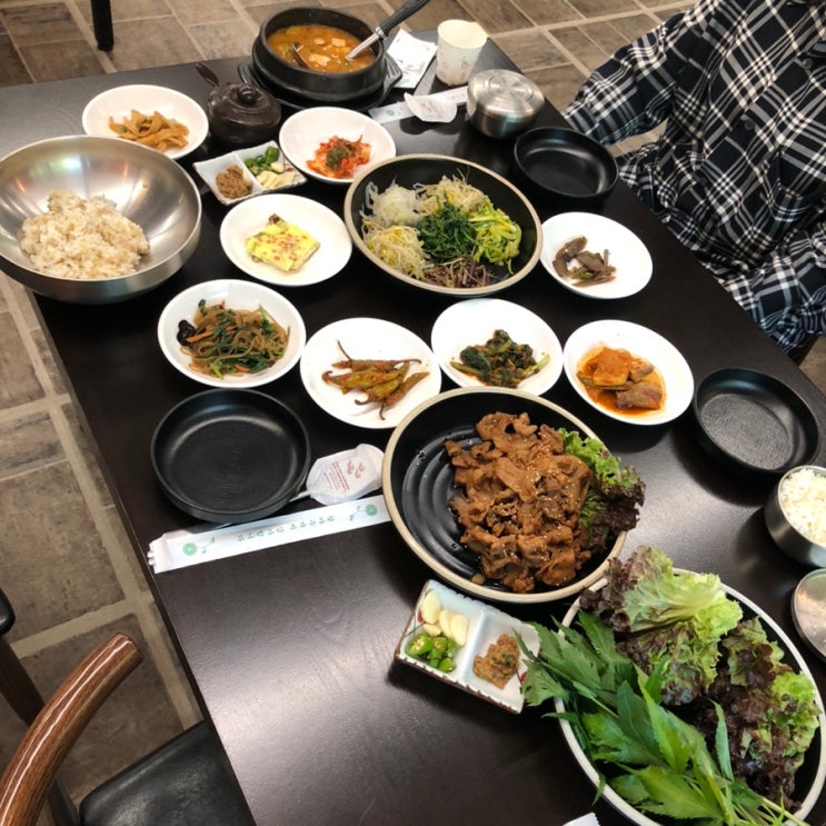  송도유원지 맛집 엄니식탁 옥련동 한정식 쌈밥 보리밥 대박