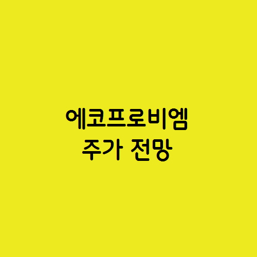  2차 전지 양극재 관련주 에코프로비엠 주가 전망