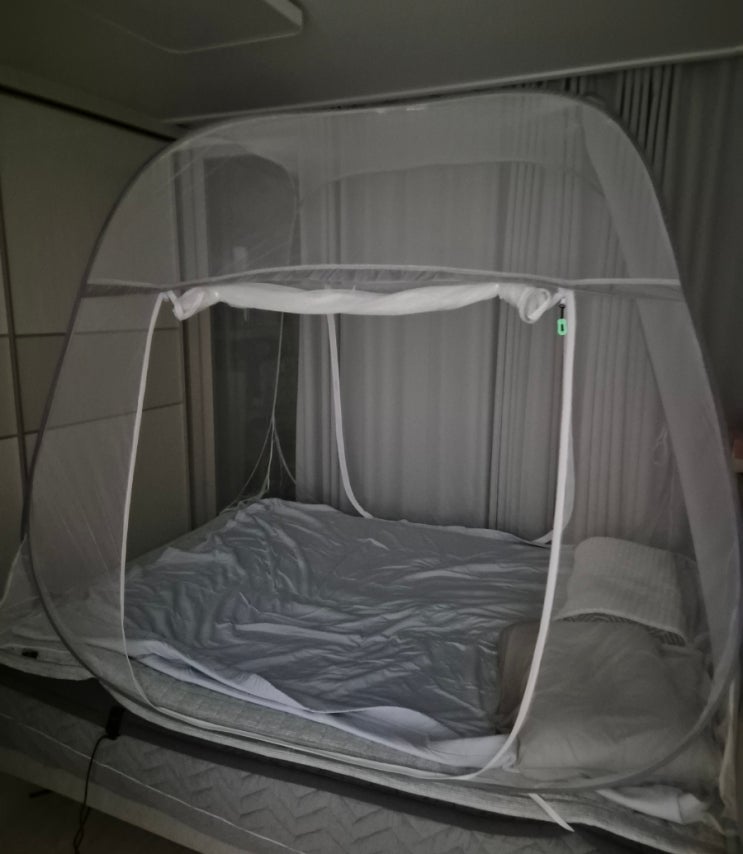 여름맞이 신혼부부 퀸사이즈 침대 원터치 모기장, 라운드오프 모기장 여름맞이 신혼부부 퀸사이즈 침대 원터치 모기장, 라운드오프 모기장