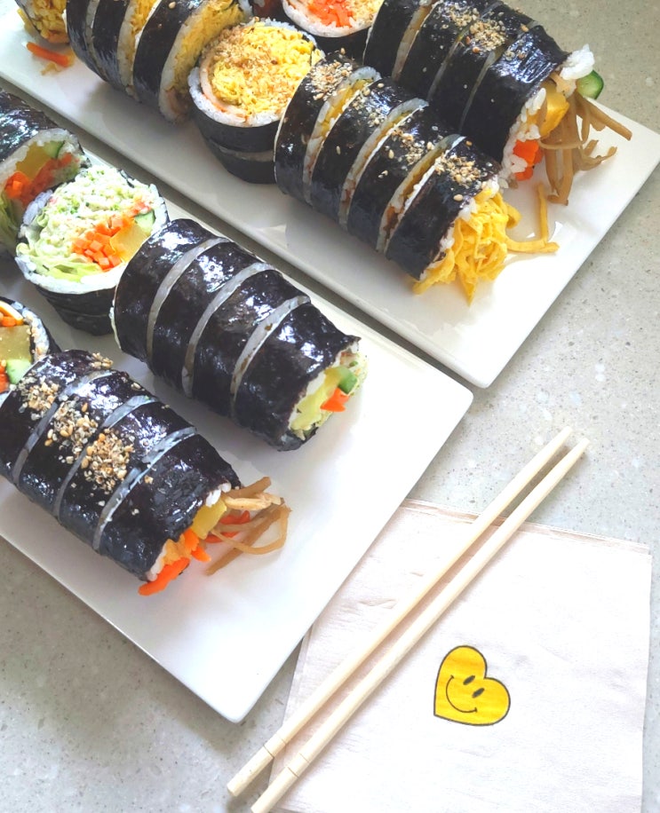  부평 청천동김밥 맛집 봄날에 김밥 포장 후기