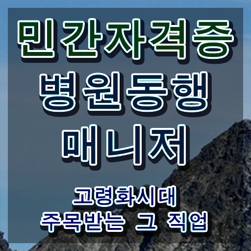  , 병원동행서비스 매니저 고졸자도 온라인으로 단기간에 준비한 팁