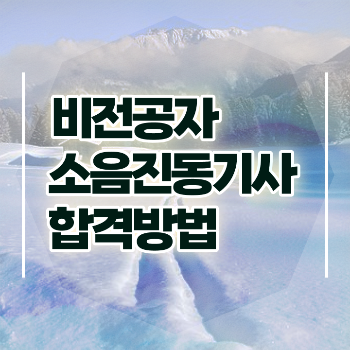  소음진동기사 취득자격 인강으로 5달만에 준비한 전략