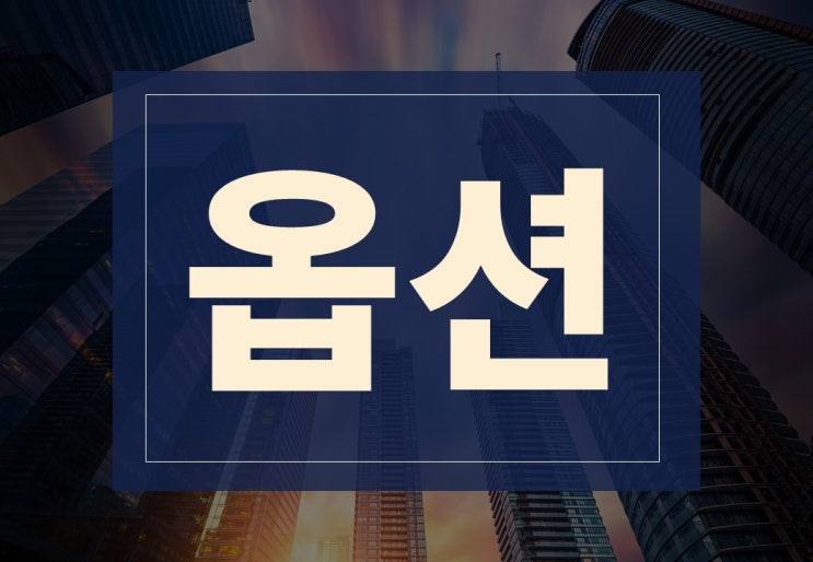  옵션뜻 알아보겠습니다.(ft. 선물옵션, 옵션거래 주의사항)