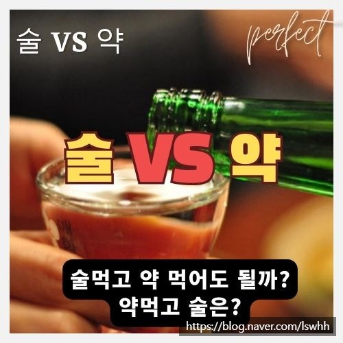  약먹고 술? 술먹고 약? 먹어도 되는걸까?