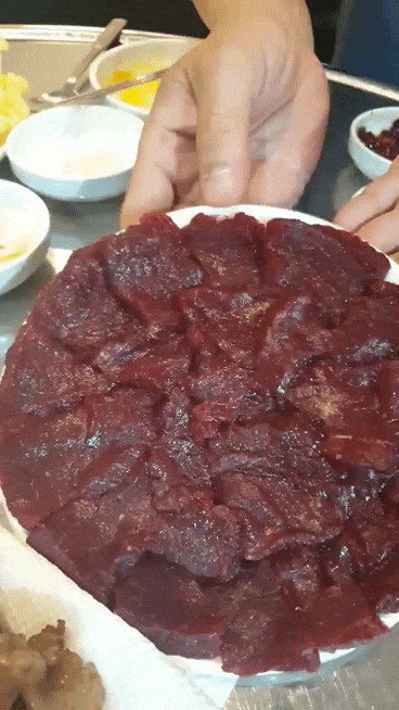  울산 달동 뭉티기 오드레기 맛집 대구진뭉티기