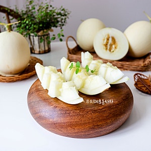 멜론 메론 자르는법 당일출고 수신따봉농원 수신메론 백자메론 멜론후숙 과일플레이팅