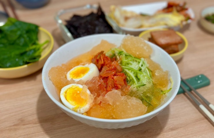  혼밥 밀키트 추천 한반 살얼음 동동 김치말이 국수