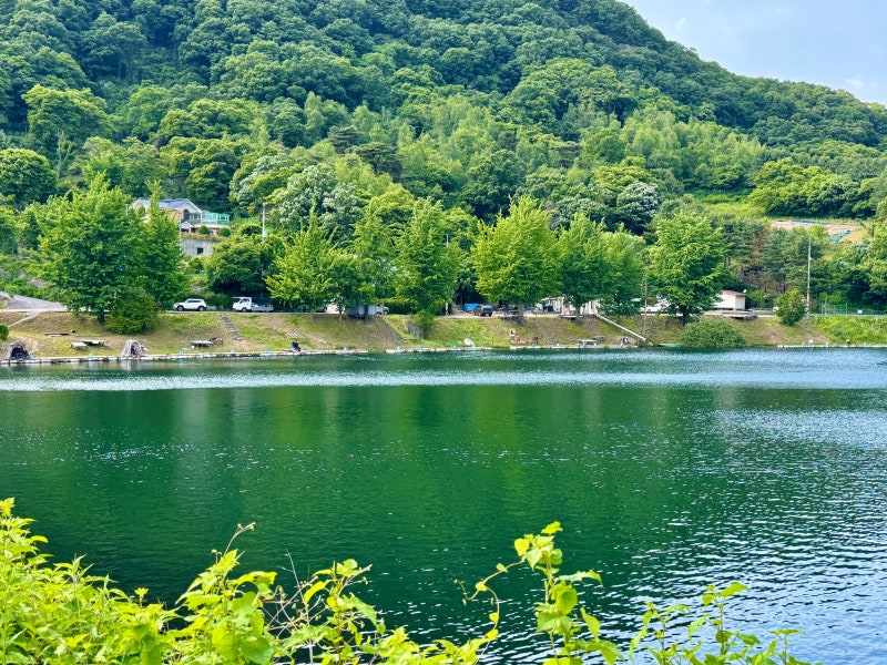 양주여행 신암저수지 산책과 낚시, 캠핑을 즐길 수 있는 곳