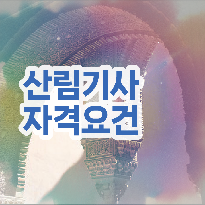  산림기사 응시자격 서류제출 산림기사 자격요건 온라인 수업으로 단기간에 준비한 방법