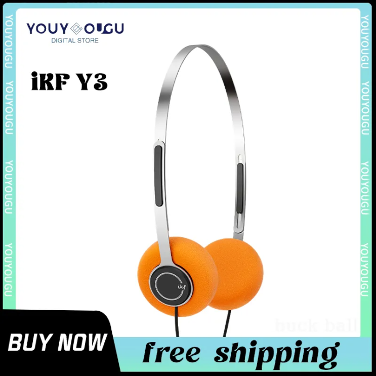  Ikf Y3 레트로 무선 블루투스 헤드폰, 사진 촬영, Koss 스타일 헤드셋, Anc Hifi 금속 편안한 착용 헤드셋