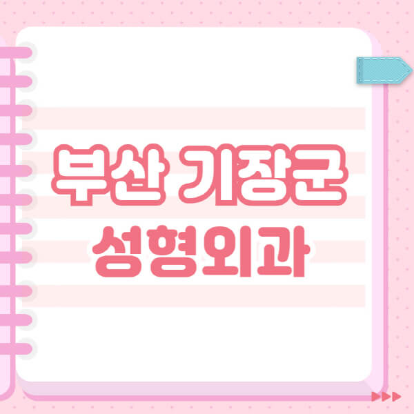  부산 기장군 성형외과, 잘하는 곳 및 블랙리스트 소개