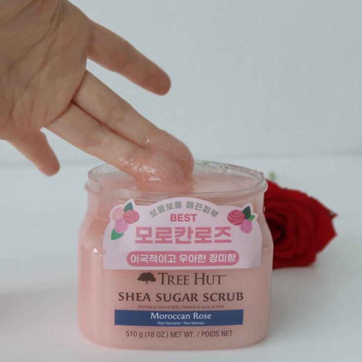  트리헛 바디스크럽 추천 올영세일 추천템 시어슈가 모로칸로즈 사용법