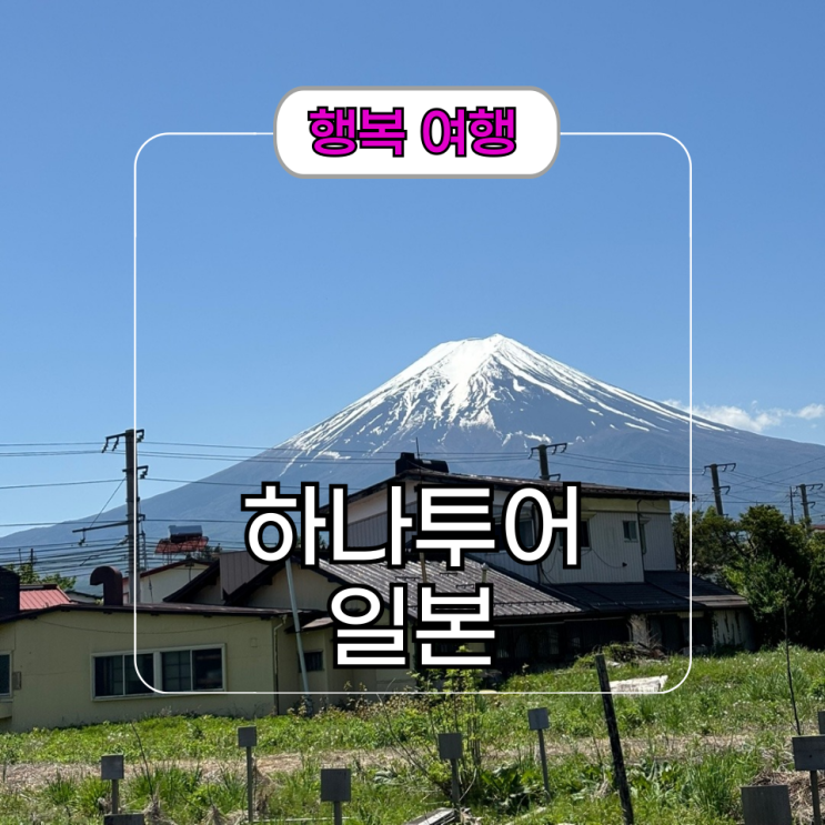  2박 3일 도쿄 [하나투어 일본 패키지 후기] 여행코스 추천