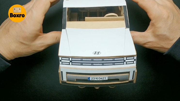  현대 싼타페 풀체인지, 박스로 만든 자동차 Hyundai Santafe MX5 made of cardboard [쇼츠41]