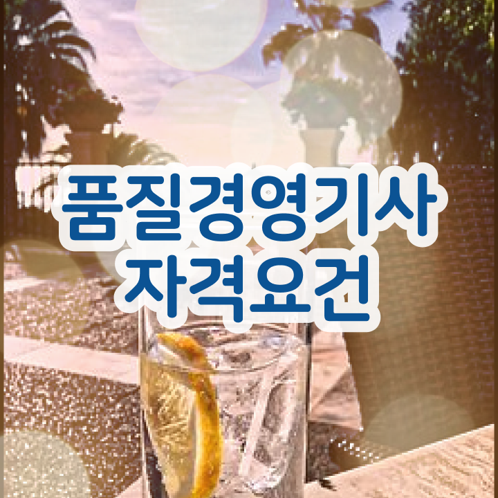  품질경영기사 자격증 품질경영기사 응시자격 학점은행제로 5개월 만에 준비한 팁