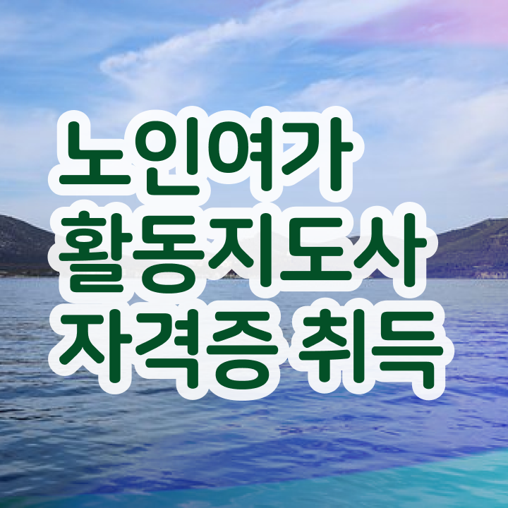  노인여가활동지도사 필기 , 노인여가활동지도사자격증 취득한 과정 및 활용 방법과 전망