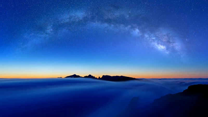 은하 배경 와이드 배경화면