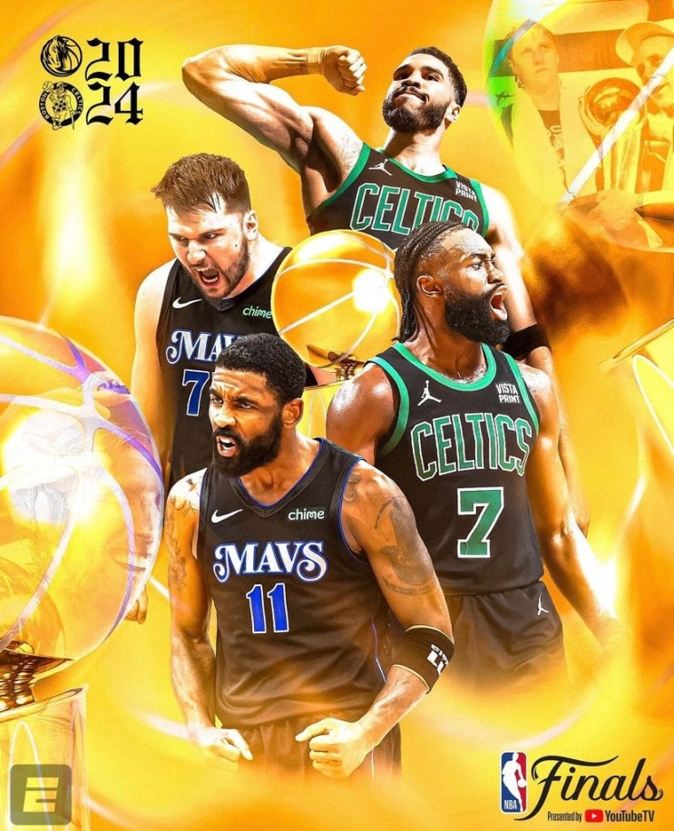  23-24시즌 NBA 파이널 보스턴 셀틱스 vs 댈러스 매버릭스! '테이텀 vs 돈치치' 일정, 중계, 관전 포인트 알아보자!