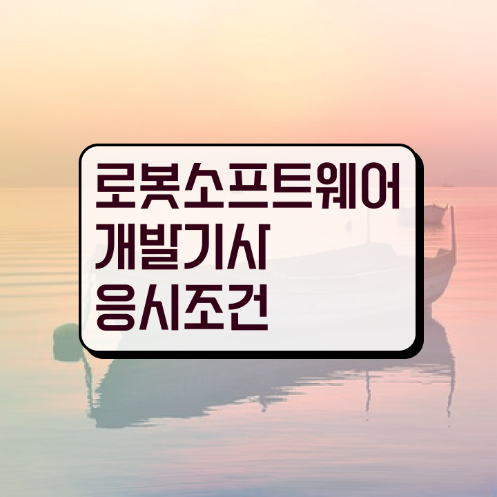  로봇소프트웨어개발기사 시험응시조건 학점은행제로 1학기 만에 끝낸 과정