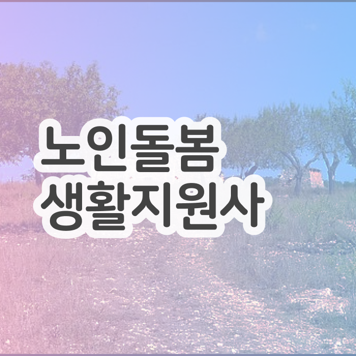  생활지도사자격증 , 노인돌봄생활지원사 취득한 노하우 및 활용방법