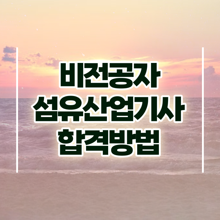  섬유산업기사 자격요건 온라인 수업으로 1학기 만에 준비한 노하우