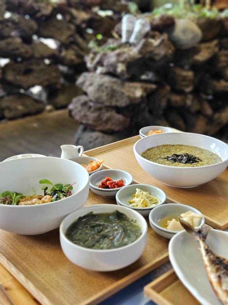  안덕면 맛집 가볼만한곳 해조네 자연산 보말죽 보말칼국수 제주도 아침식사 먹거리 혼밥 서귀포 애견동반 식당 추천