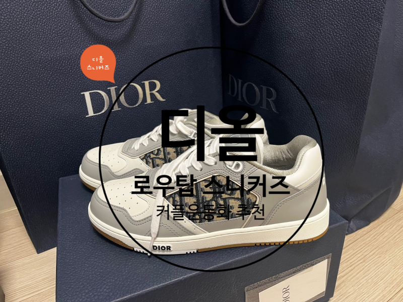 디올 남성 B27 로우탑 스니커즈 / 명품 커플 운동화 추천 사이즈꿀팁