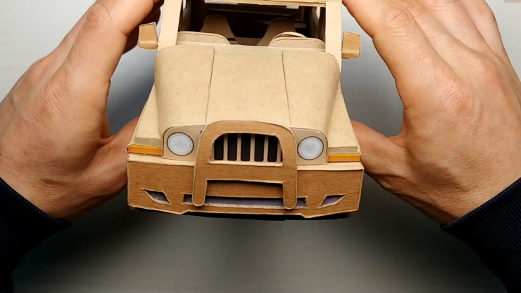  쌍용 뉴 코란도 박스로 만든 자동차 | Ssangyong Korando made of cardboard [쇼츠27]