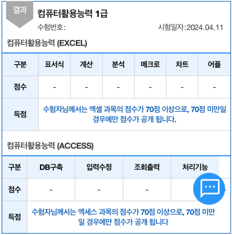  컴활 1급 필기 실기 합격 후기 5주, 인강 독학