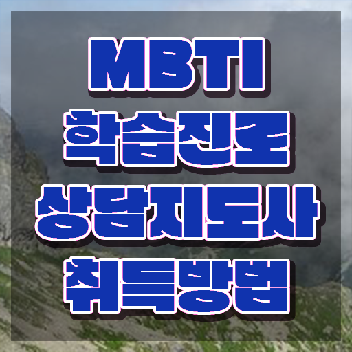  , mbti 학습진로상담지도사자격증 2주 만에 취득한 노하우