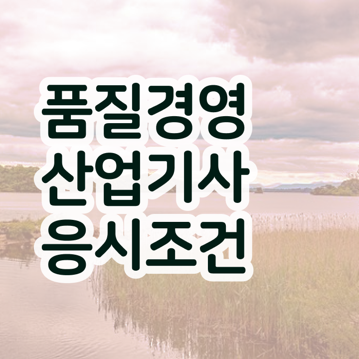  품질경영산업기사 독학 품질경영산업기사 응시조건 학점은행제로 1학기 만에 완료한 노하우