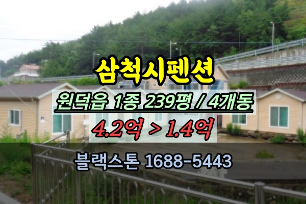  삼척시 펜션 경매 원덕읍 200평 1억대 반값매물