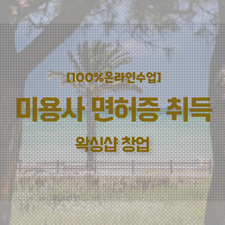  대전 왁싱샵 , 왁싱샵창업 창업 시작할 때, 필요한 자격사항은? 온라인 수업만으로 주부미용사자격증 빠르게