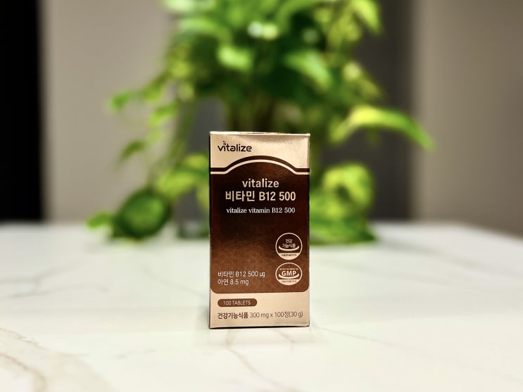  면역력을 위한 고함량비타민 바이탈라이즈 비타민 B12 500
