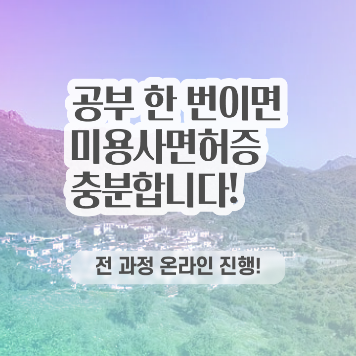  미용사 면허증 건강검진 , 종합미용면허증 인강으로 준비하고 취직한 방법