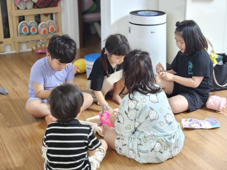  공동육아 불금을 제대로 즐긴 삼남매와 엄빠