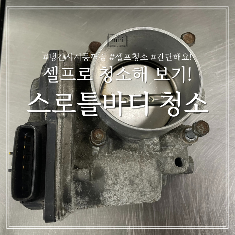 스로틀바디 청소 냉간 시 시동 꺼짐 증상 해결하기
