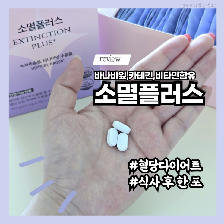  원조 혈당다이어트 소멸플러스 혈당 낮추는 바나바잎추출물 영양제 추천