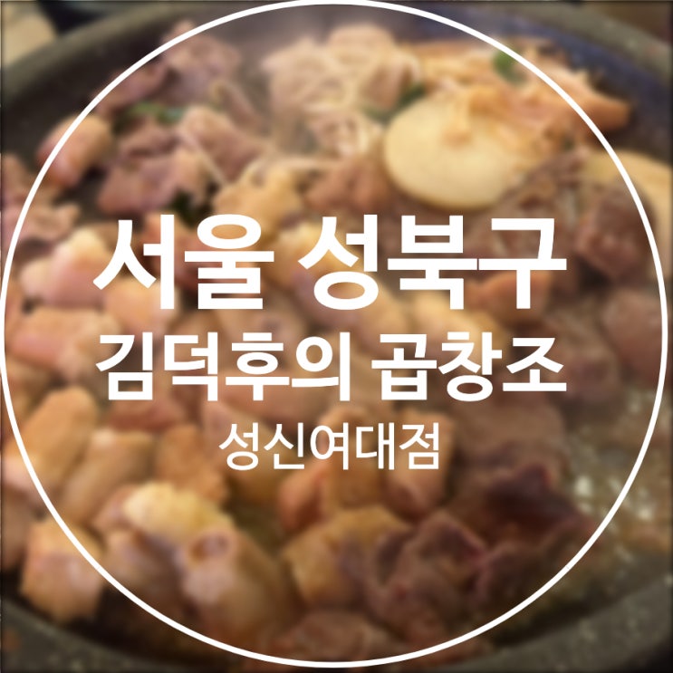  [서울/성북구] 김덕후의곱창조 / 성신여대 맛집 곱창 술집