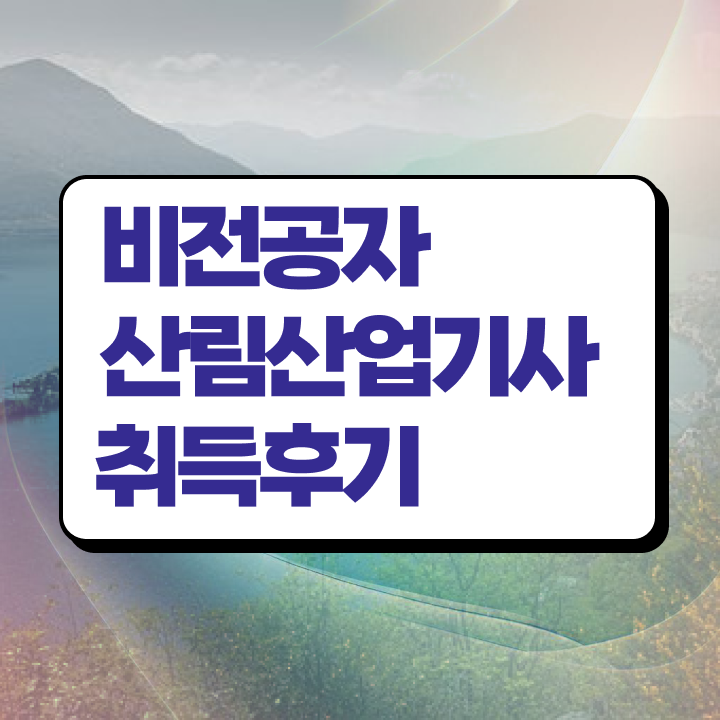  산림산업기사 필기 산림산업기사 응시자격 집에서 온라인으로 4달 안에 끝낸 과정
