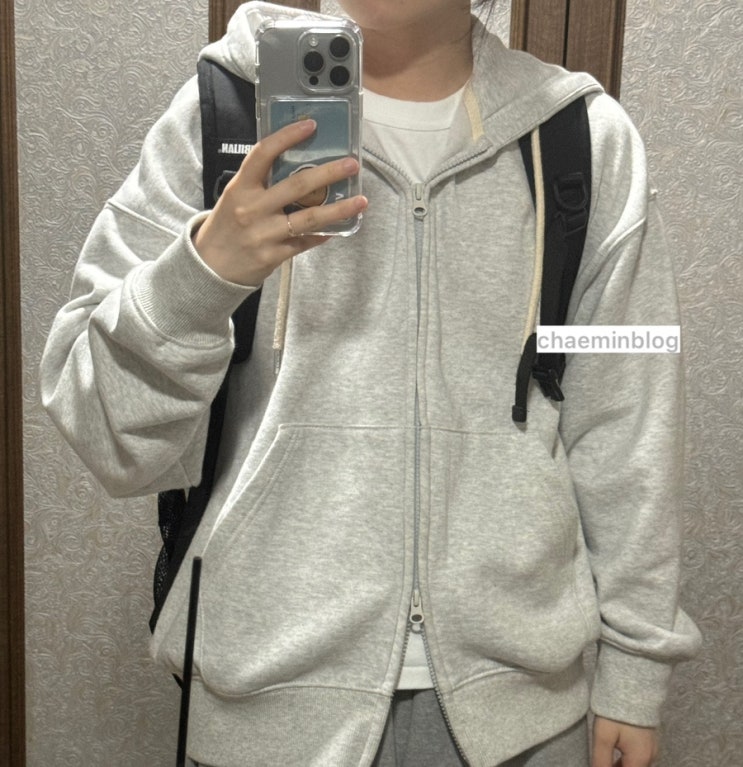  스파오 루즈핏 2-WAY 후드집업 리뷰