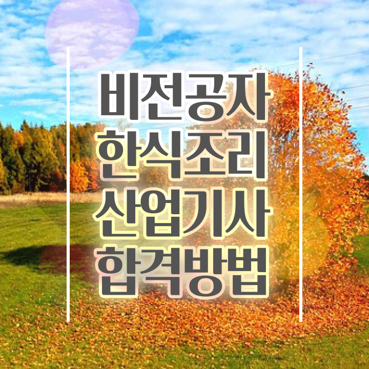 한식조리산업기사 국비지원 한식조리산업기사 자격요건 학점은행제로 15주만에 끝낸 전략