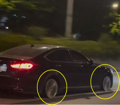  굴렁쇠 만취운전 현행범 체포ㅣ휠만으로 질주 가능?