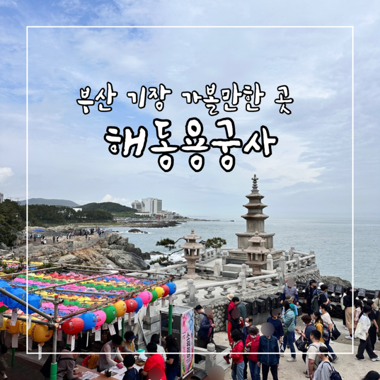  부산기장 가볼만한 곳 해동용궁사 입장료, 가는길, 개방시간